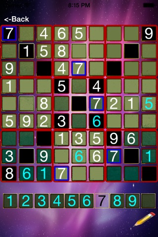 X Sudoku screenshot 3