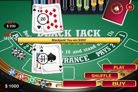 A Aces Double Down Blackjack screenshot 3