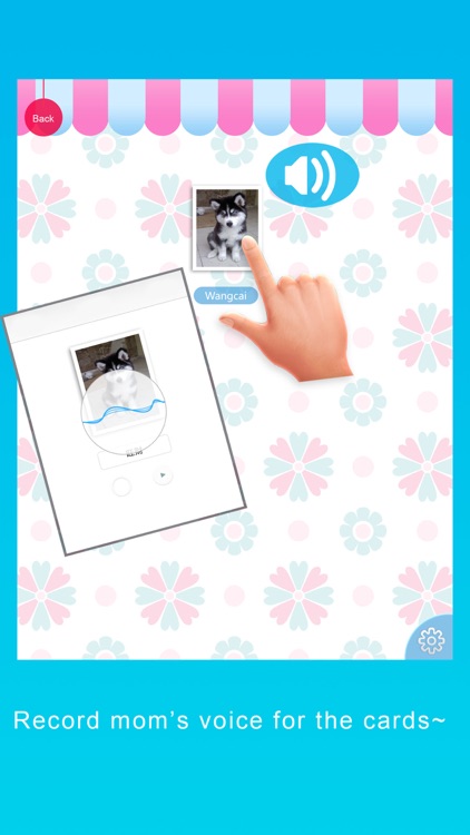 Mom's voice - DIY baby learning card and record mom's voice for it.