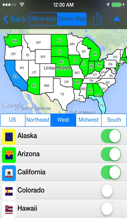 Visited USA States and World Countries Pro