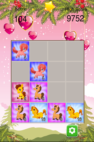 2048 Magic Pony Puzzle Match Game - Super Fun & Addictive Free App screenshot 3