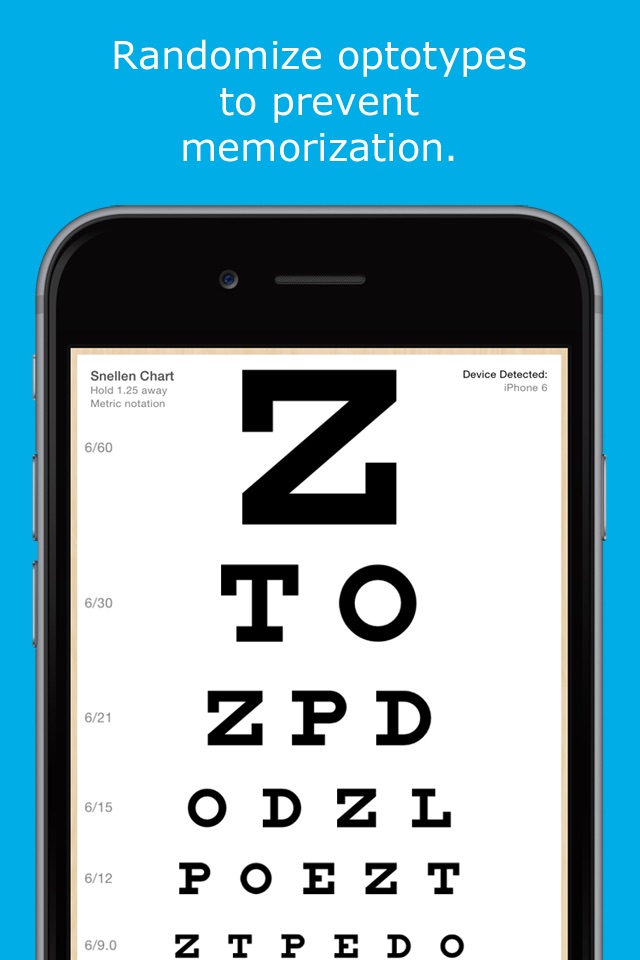 Eye Chart HD screenshot 3