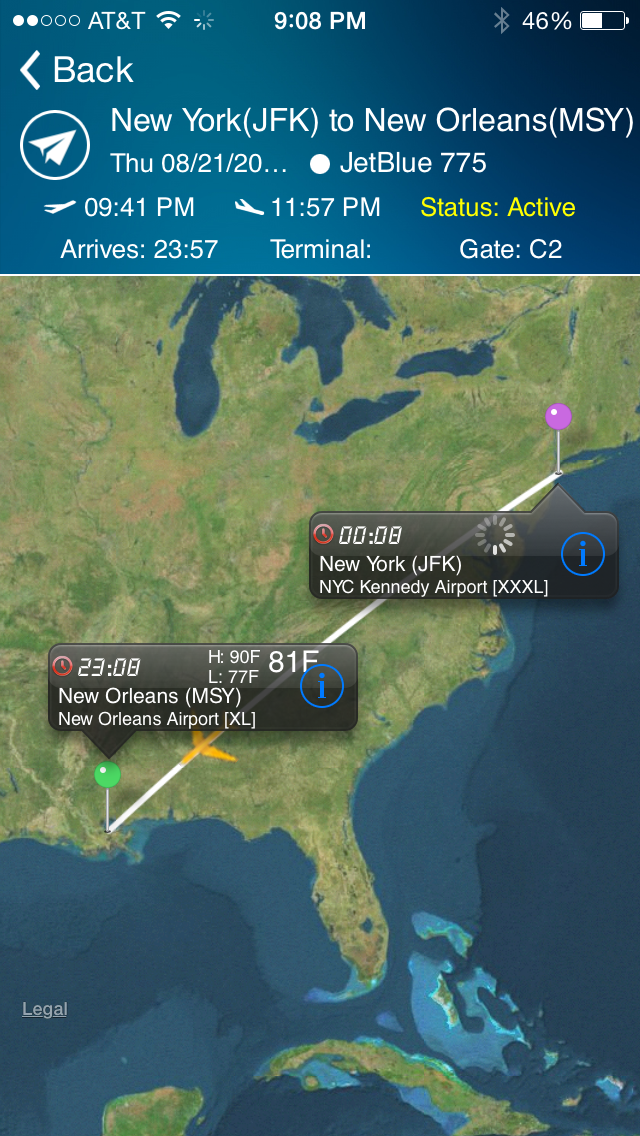 New Orleans Airport + Flight Tracker MSY Louis Armstrong Screenshot 1