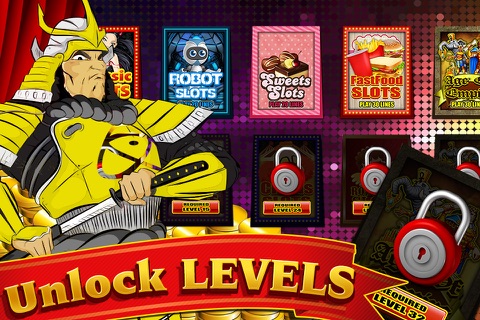Ninja Wars of Slots Vegas Casino Style Saga Jump Game and Win Big FREE Running House of Fortune screenshot 2