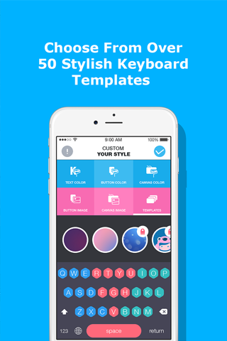 Color Keyboard Changer Pro - Customize Keyboard Text, Button, Font, Background for iOS8 screenshot 3