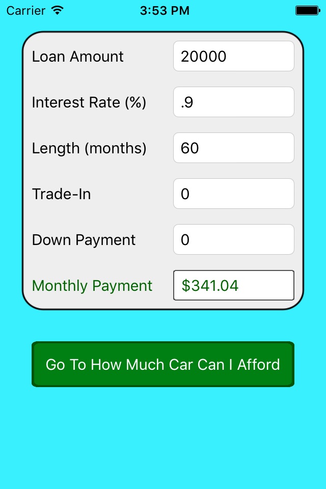 Auto Loan Calculator.!. screenshot 2