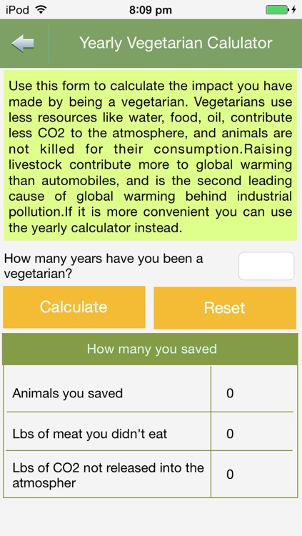 Vegetarian Calculator screenshot-3