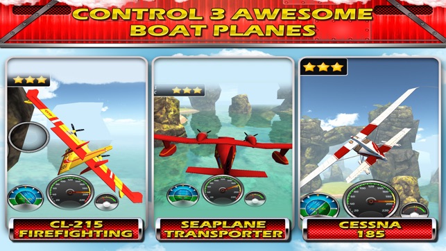 Sea plane Exotic Island Real Fly & Park Airplane Racing Game(圖2)-速報App