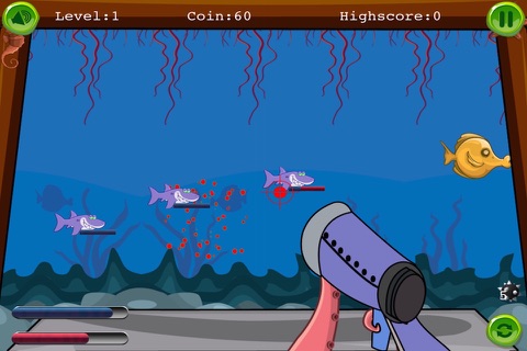 Octopus Sea Adventure - Shark Shooter Rush (Free) screenshot 4