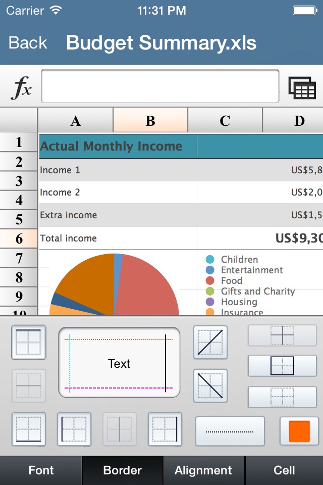 Spreadsheets - For Excel Format screenshot 4