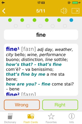 English <-> Italian Talking Dictionary Global Mondadori Langenscheidt screenshot 4