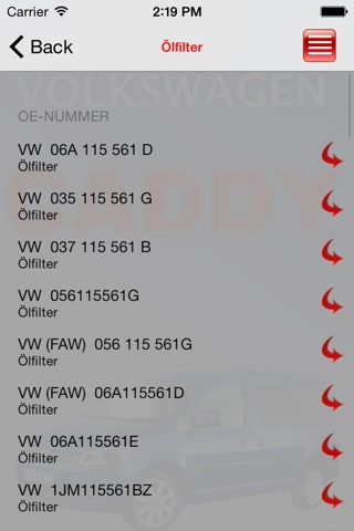 AutoParts  VW Caddy screenshot 4