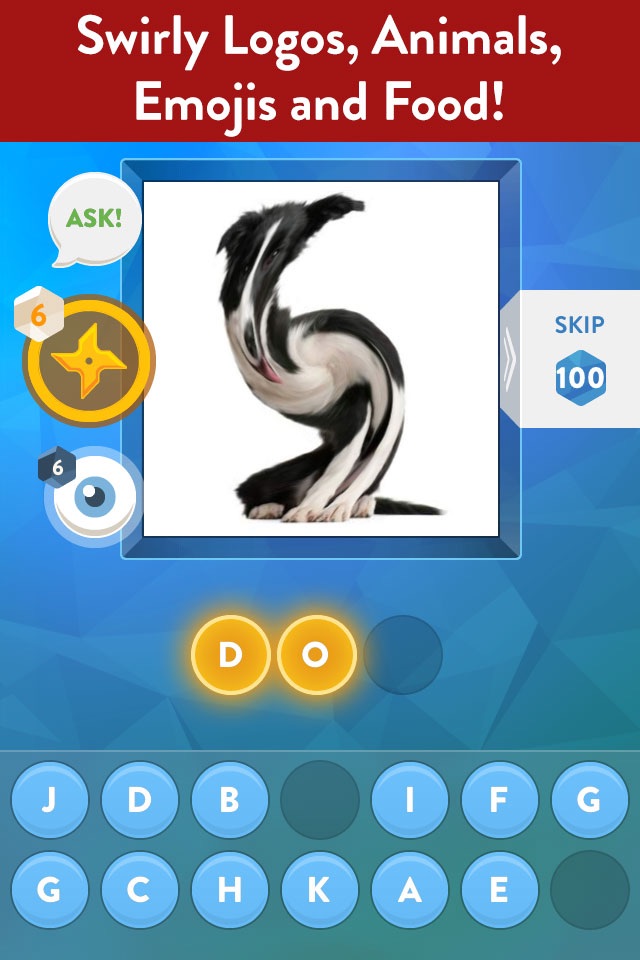 Swirly Pics Quiz - Free Word Game App screenshot 3