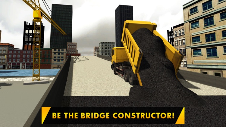 Bridge Builder Crane Operator – 3D city construction truck simulation game screenshot-3