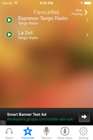 Tango Music Radio Recorder screenshot 3
