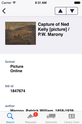 Catalogue for National Library of Australia screenshot 3