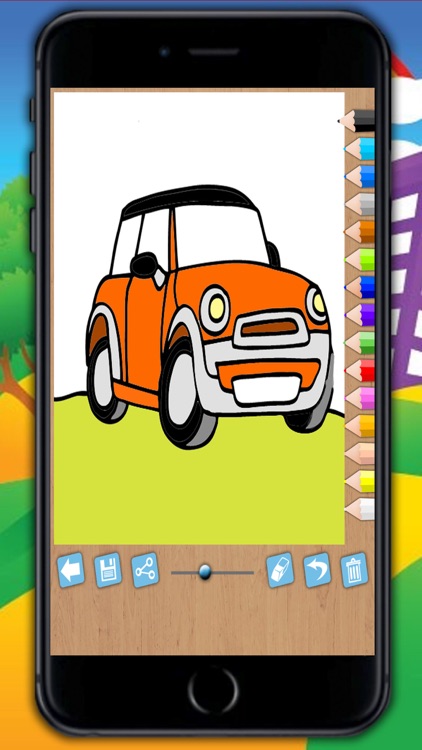 Magic Cars Coloring Book Game screenshot-4