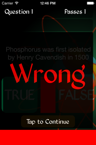 True or False - History of the Chemical Elements screenshot 3