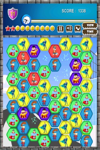 A Superhero Titan Battle Escape - Tap Match Breakout Puzzle Game screenshot 2