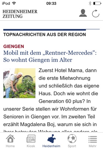 Heidenheimer Zeitung screenshot 4