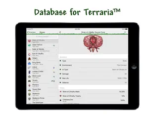 Screenshot 1 Database for Terraria iphone