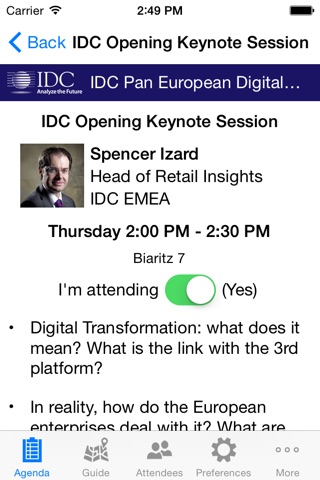 IDC Summit screenshot 3