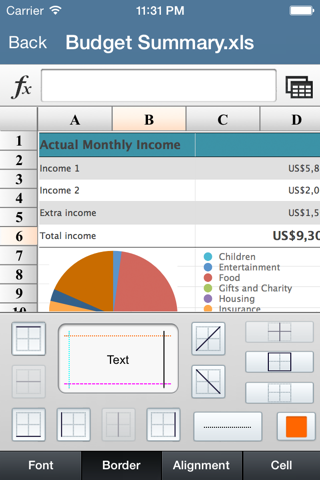 SpreadsheetX - MS Office Excel Edition screenshot 2