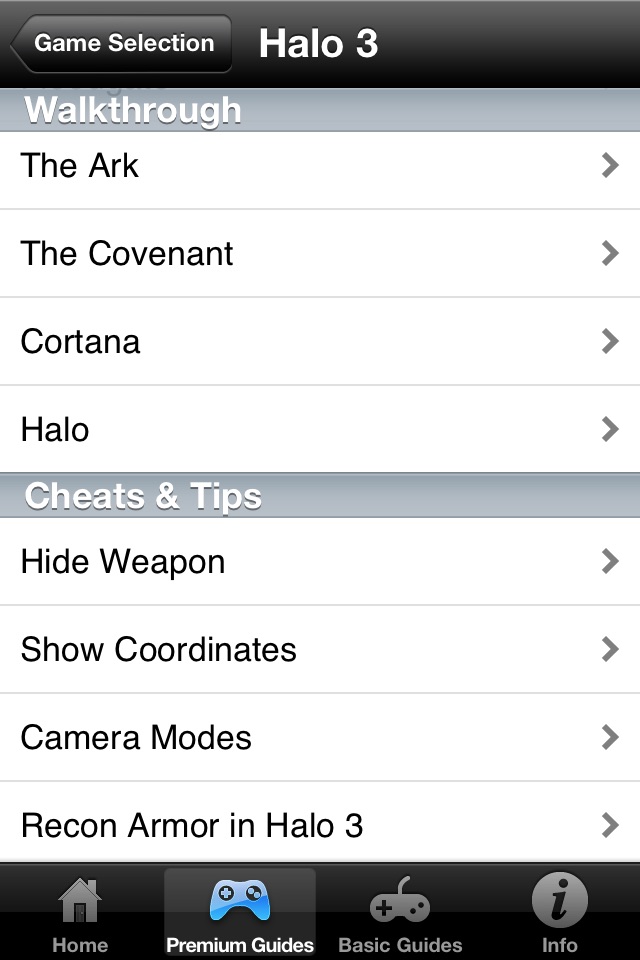 Cheats for XBox 360 Games - Including Complete Walkthroughs screenshot 3