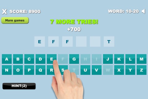 1 Word 10 Tries - Free Word Search Game screenshot 4