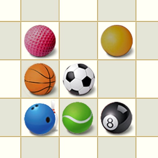 Line up sports balls iOS App