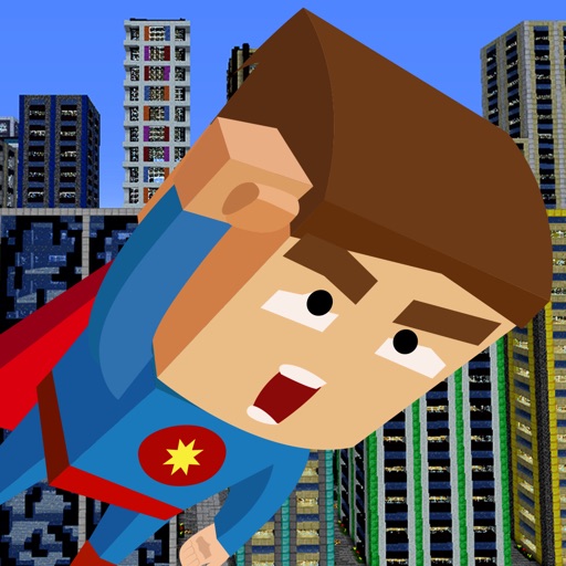 A Block Man Superhero Run FREE - Speedy City Guardian Adventure