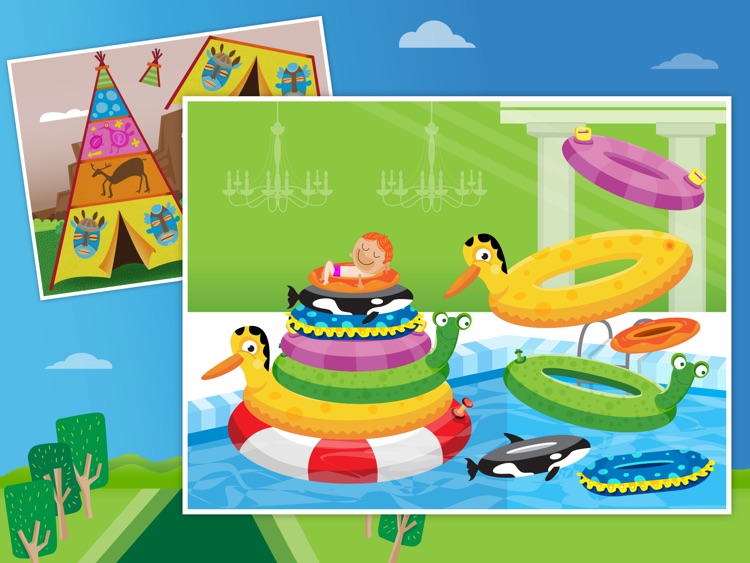 Kids puzzle games: baby toddlers kids free puzzle screenshot-3