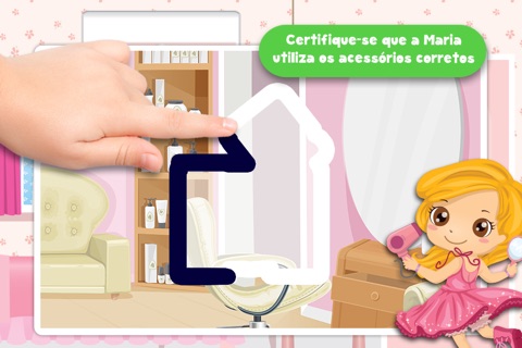 Kids Makeover Puzzle Teach me Tracing & Counting - girls dress up princesses with make-up and earrings screenshot 2