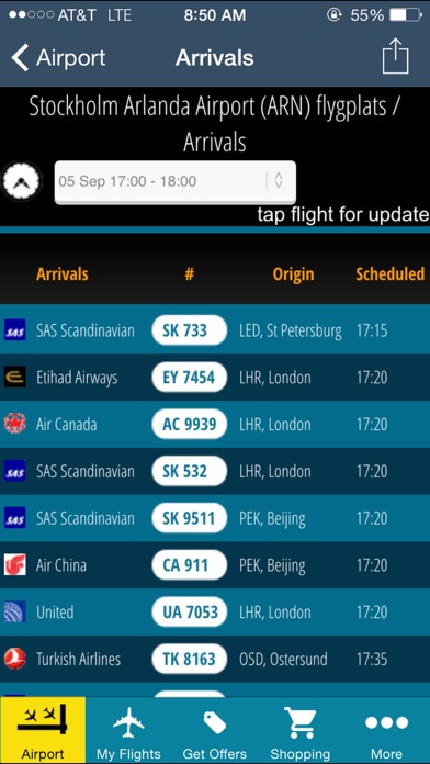 Stockholm Arlanda Airport -Flight Tracker Premium Screenshot 3