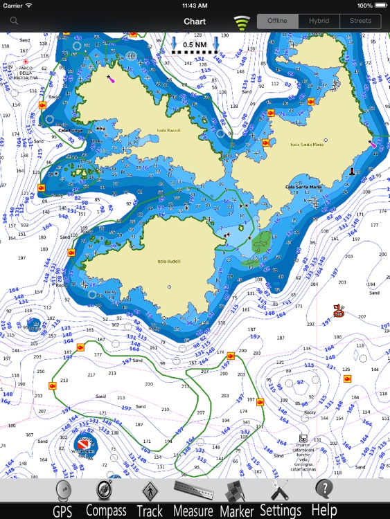 Strait of Bonifacio Chart Pro