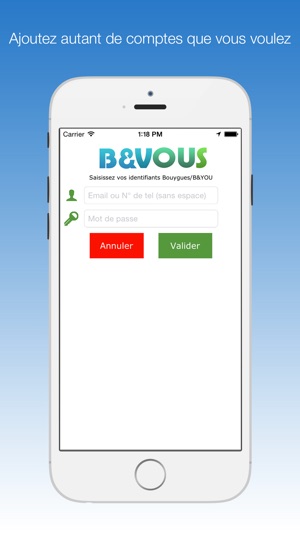 B&VOUS : Suivi conso pour B&YOU bandyou Bouygues(圖5)-速報App