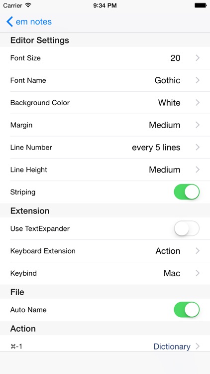 em notes for Dropbox -only editor that supports all shortcuts-