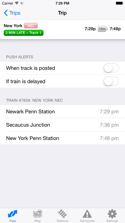 njt train schedule