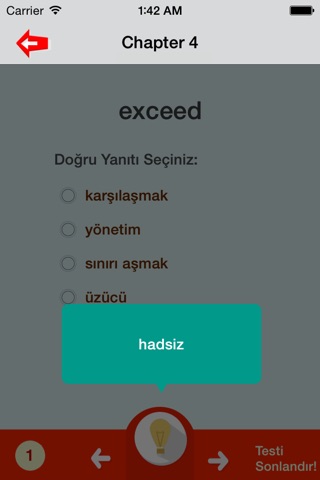 İngilizce Kelime Testleri 5000 Kelime - YDS -TOEFL -ingilizce kelime ezberleme screenshot 3