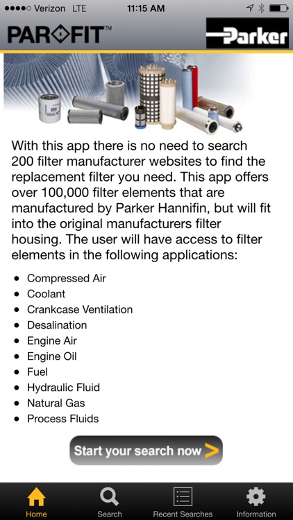 Parker Par Fit Interchangeable Filter Elements