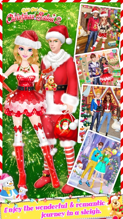 Christmas Salon 2 - Girls Makeup, Dressup and Makeover Games screenshot-3