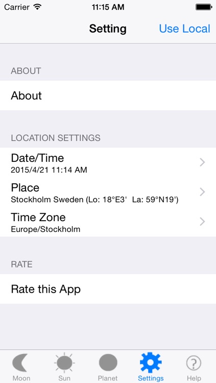 Moon Phase & Sun Rise/Set screenshot-3