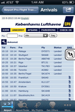 Copenhagen Airport (CPH) + Flight Tracker radar screenshot 4