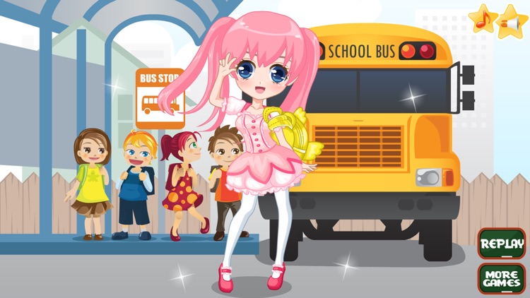 Fashion School Girl Dress Up screenshot-3