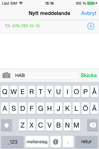 SMS-biljett (SL) screenshot 2