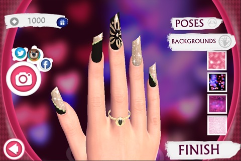 Cute Nail Art Designs Game 3D: Beauty and Manicure Salon for Girls screenshot 3
