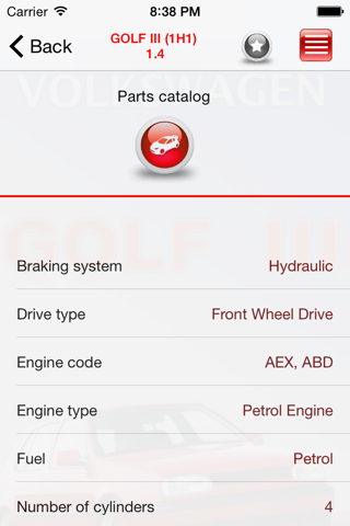 Auto parts VW Golf III screenshot 4