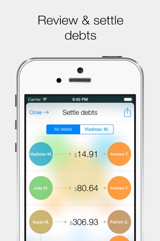 Settle Up - Group Expenses screenshot 3