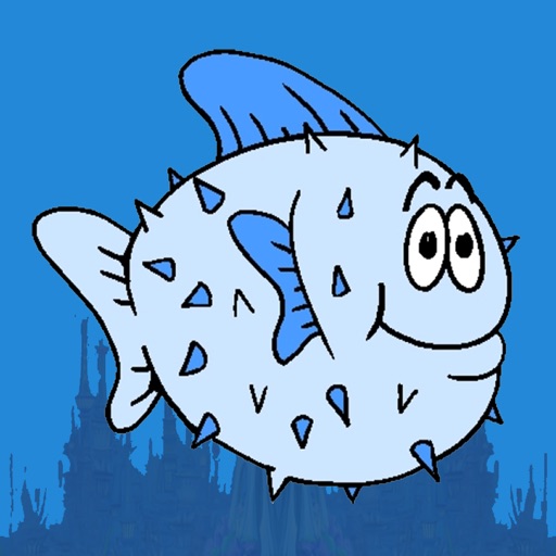 Blue Fish Free - The Adventure of a Tiny Porcupine Fish Icon