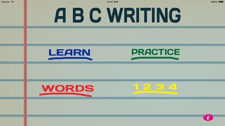 A B C Writing learn how to write lite